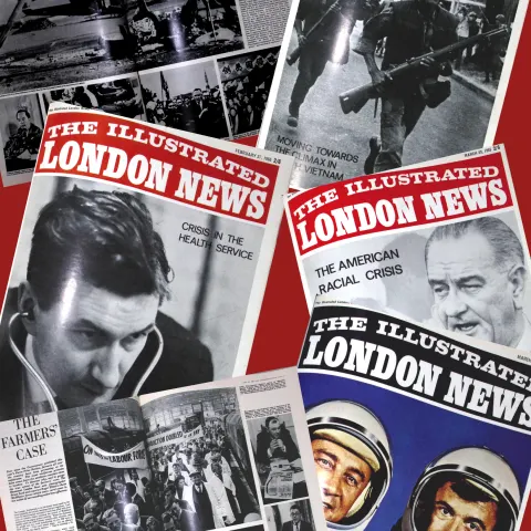Illustrated London News Bound Removeable Issues 1965 Jan-April Edition.