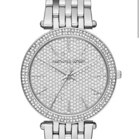 Michael Kors  MK3437  Ladies Darci Pave Silver Stainless Steel Quartz Designer Watch