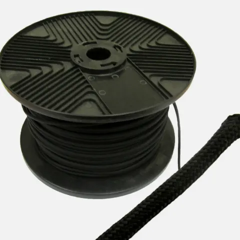 1/8" x 500 Feet Black Nylon Paracord On Reel 