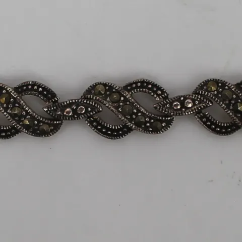 Vintage Marcasite Silver Bracelet