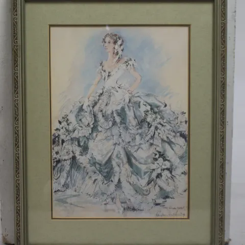 "The Royal Debut" Coalport Print Frame