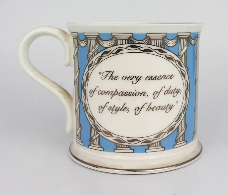 Althorp Porcelain Tankard Quotation Charles 9th Earl Spencer
