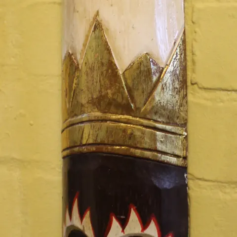 Hand Painted African Tribal Mask Art
