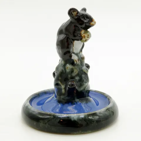 A Charming & Good Royal Doulton Lambeth Pottery Mouse Bibelot Sculpture C.1920's