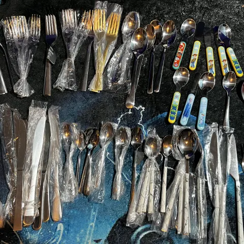 H3/A - Large Job Lot of all New Steel Cutlery - Kids and Adults