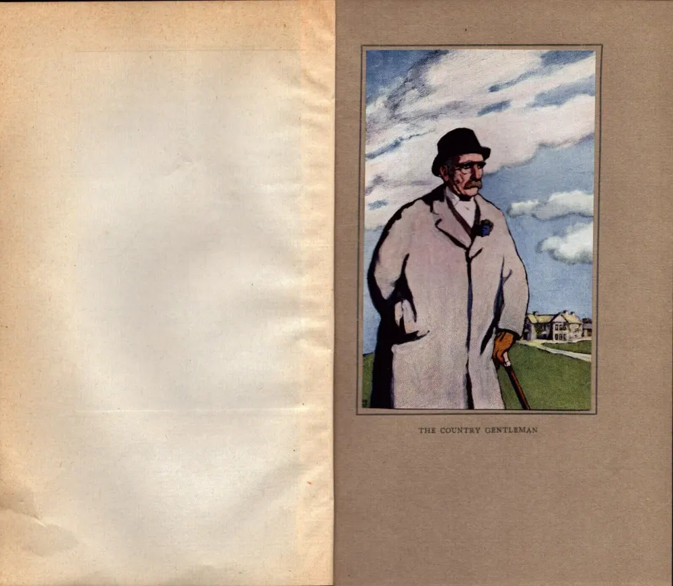 “The Country Gentleman” Antique 109 Years Old Jack B Yeats Colour Book Plate.