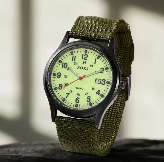Quartz Wristwatch, Sport Style Round Dial L4a sku-3955