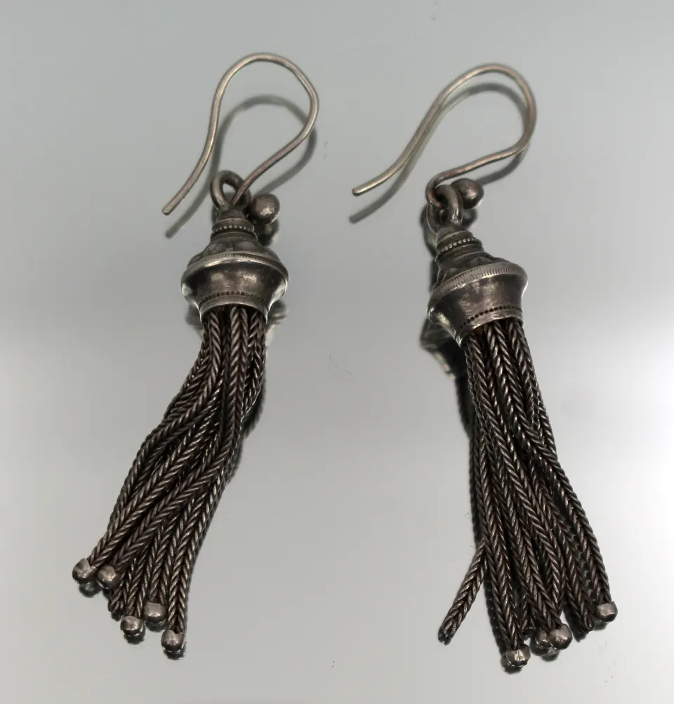 Pair of Vintage Silver Earrings