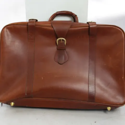Allied Dunbar Tan Leather Luggage Case