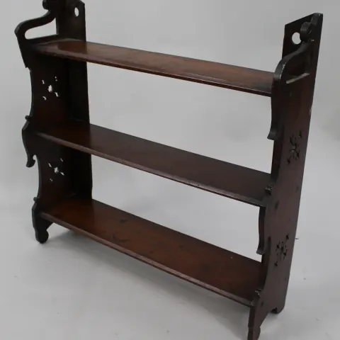Antique Mahogany Wall Hanging Shelves