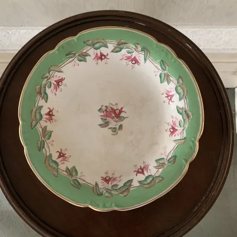 Victorian Hand Painted Dessert Set