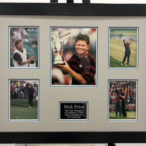 NICK PRICE framed original signature presentation.