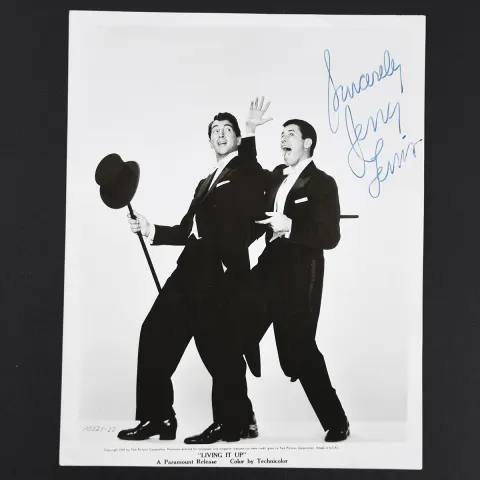 JERRY LEWIS Original signature