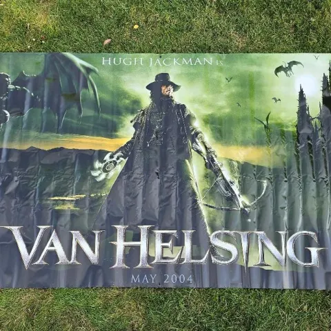 Hugh Jackman - Van Helsing Original UK Cinema Banner Action/Horror Film 2004 Vampire Slayer Dracula