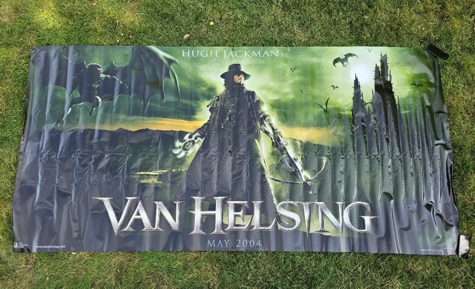 Hugh Jackman - Van Helsing Original UK Cinema Banner Action/Horror Film 2004 Vampire Slayer Dracula
