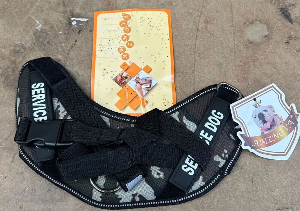 10 X Heavy duty Dog Harness NO PULL saftey lock service dog (MIX OF SIZES)