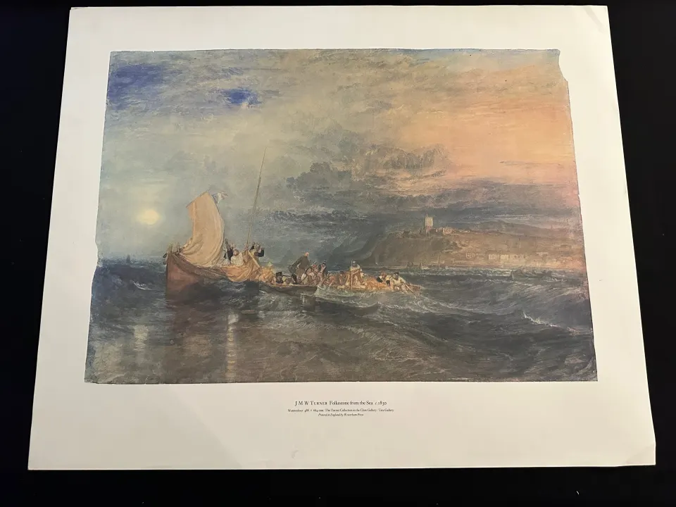 Three x Folkestone From the Sea by J.M.W. Turner, Tate gallery