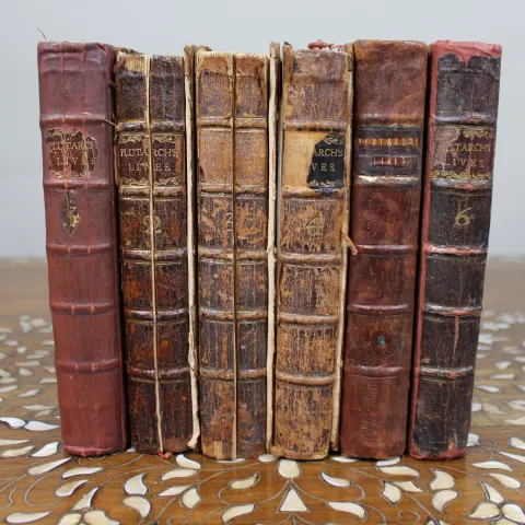 Complete Set of Plutarch’s Lives – Six Volumes, London 1758 (J. & R. Tonson)