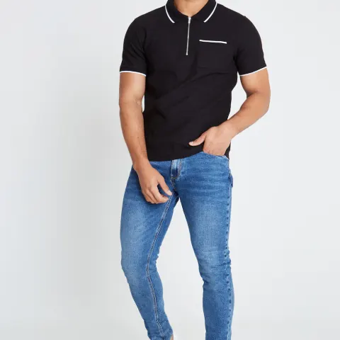 29 x Black Textured Polo Total RRP £1,102