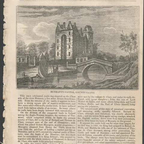 Irish Newspaper 1833 Victorian Scenes of Ireland