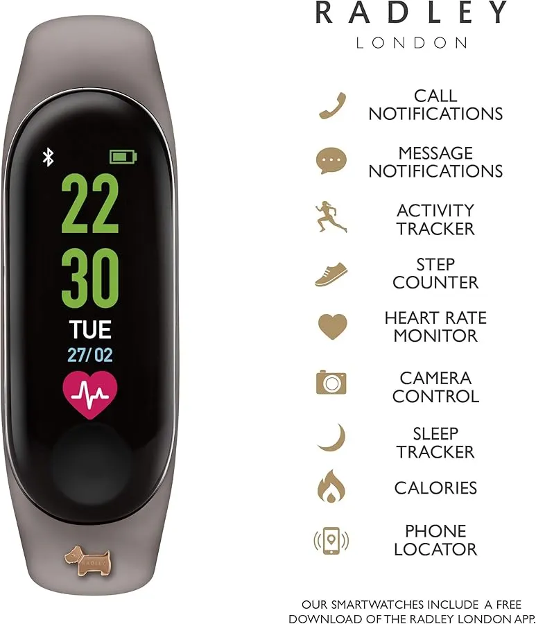Radley Series 1 Activity Tracker RYS01-2018 Grey New In Box RRP £25