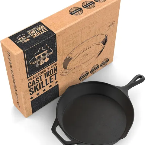 Pallet of Preseasoned Cast iron Skillets