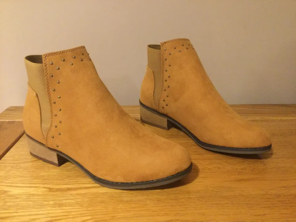 Dolcis  “Wendy” Low Heel Ankle Boots, Size 6, Tan - NEW RRP £45.99
