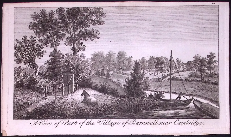 Barnwell Near Cambridge Rare 1776 Georgian Copper Antique  Engraving-10