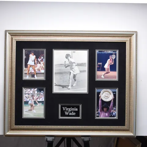 VIRGINIA WADE framed original signature presentation