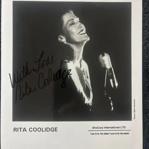 Rita Coolidge Signed