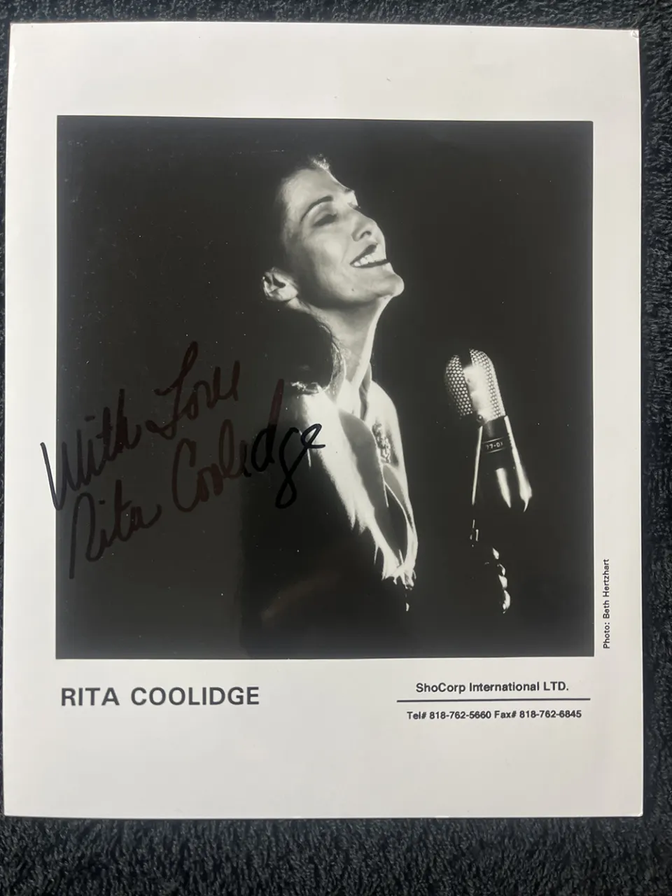 Rita Coolidge Signed