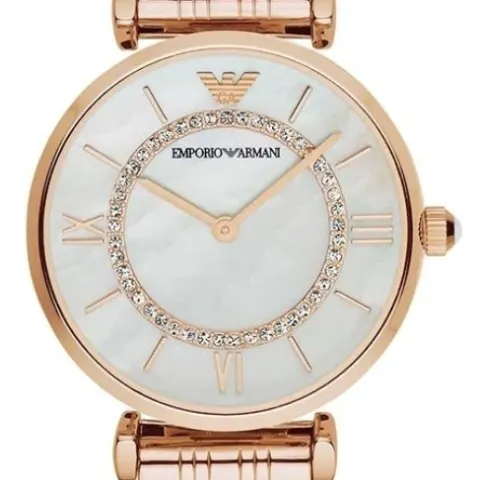Emporio Armani AR1909 Ladies Gianni - T Bar Rose Gold quartz Designer Watch