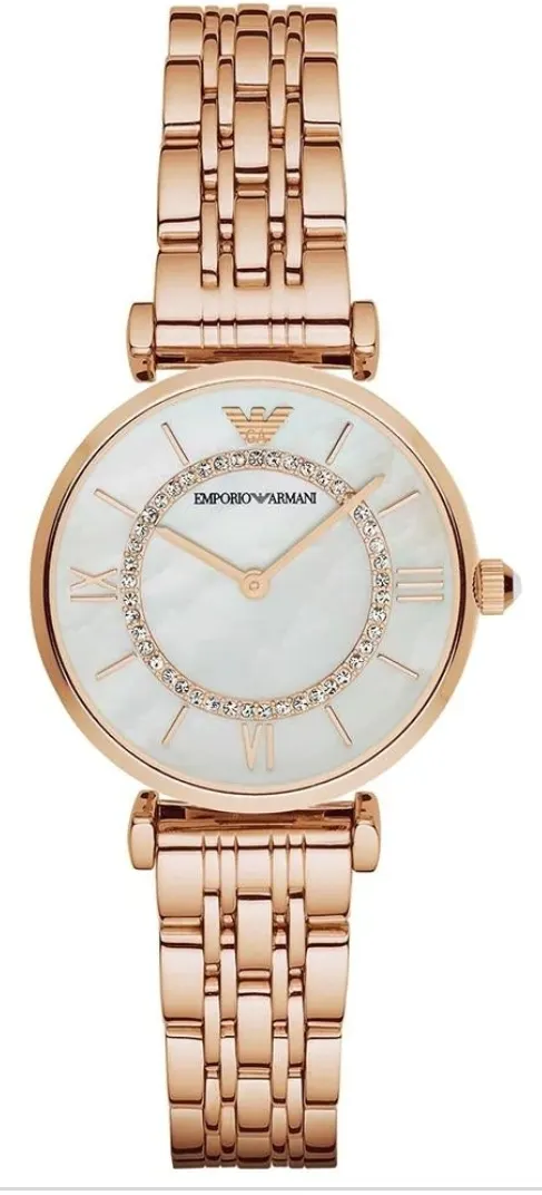 Emporio Armani AR1909 Ladies Gianni - T Bar Rose Gold quartz Designer Watch