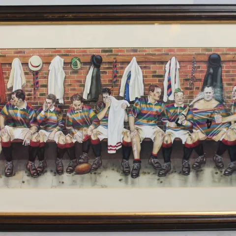 Framed Post Game Ruby Print Framed