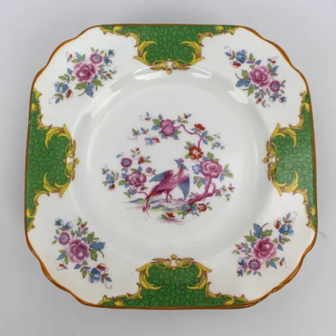 Set of 6 Ye Old English Grosvenor China Square Side Plates