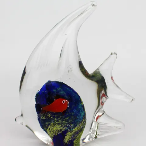 Vintage Glass Fish in Fish Sculpture