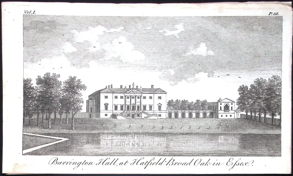 Essex Hatfield Broad Oak Rare Georgian Copper Antique 1776 Engraving-138