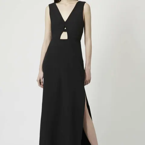 Ladies Topshop Evening Black Plunge Maxi Dress Size 6 8 10 12 14 16 £52 Pack Size 50