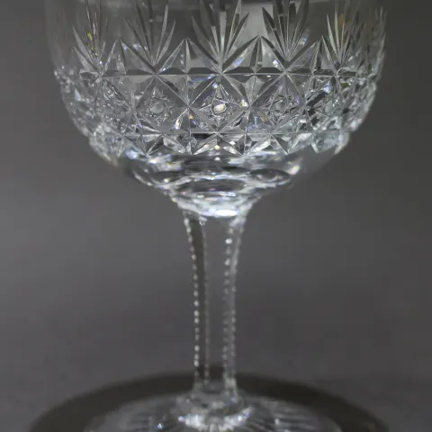 Set of 6 Vintage Webb Crystal Champagne Saucers