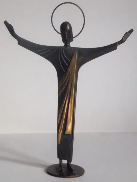 Hagenauer Bronze c1930s  'Christ the Redeemer' SUPERB ICONIC VINTAGE (1 of 2)