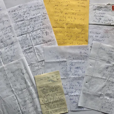 THE KRAYS original hand written letters with signatures.