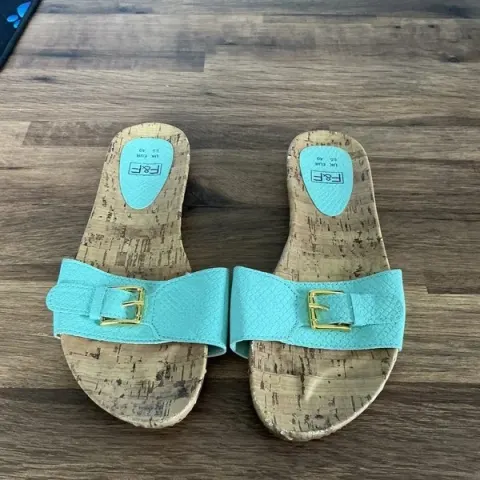 Women's Sliders Size 6.5 Mint Green F&F Pre Owned