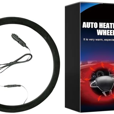 7 x Car Steering Wheel 12V Heated Cover RRP £132.93 L2a sku-4056