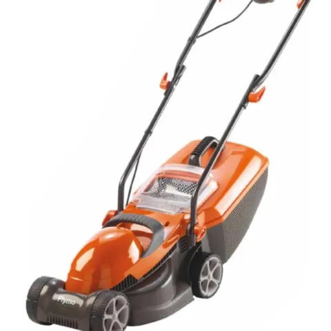 (39/Mez/P) RRP £80. Flymo Chevron 32V Corded Lawn Mower.