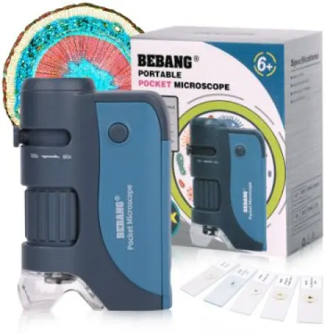 Pocket Microscope, 60x-120x Handheld Mini Microscope for Kids  L1a sku-3921