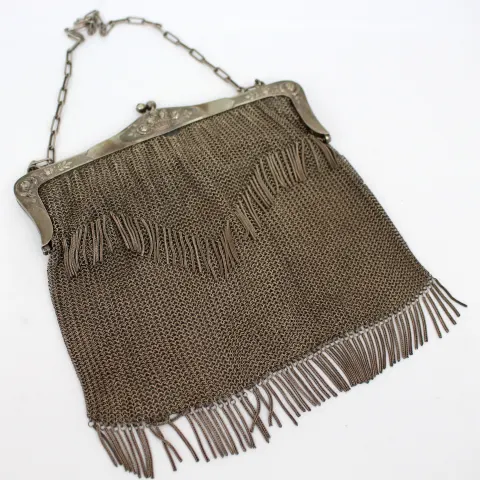 Art Nouveau Alpacca Chainmail Purse c.1900