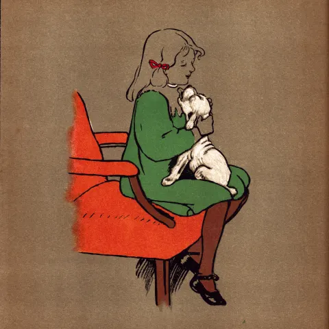 Cecil Aldin Antique 1909 Rough Haired Terrier “Pickles” Dog Illustration-1.