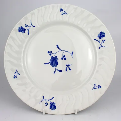Set of 6 Royal Worcester Blue Bow Dinner Plates