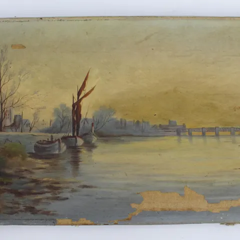 Pair of Victorian Landscapes Oil on Canvas
