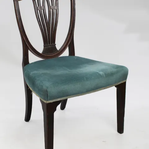English Mahogany Hepplewhite Shield Back Chair c.1790